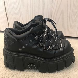 New Rock platform leather shoes